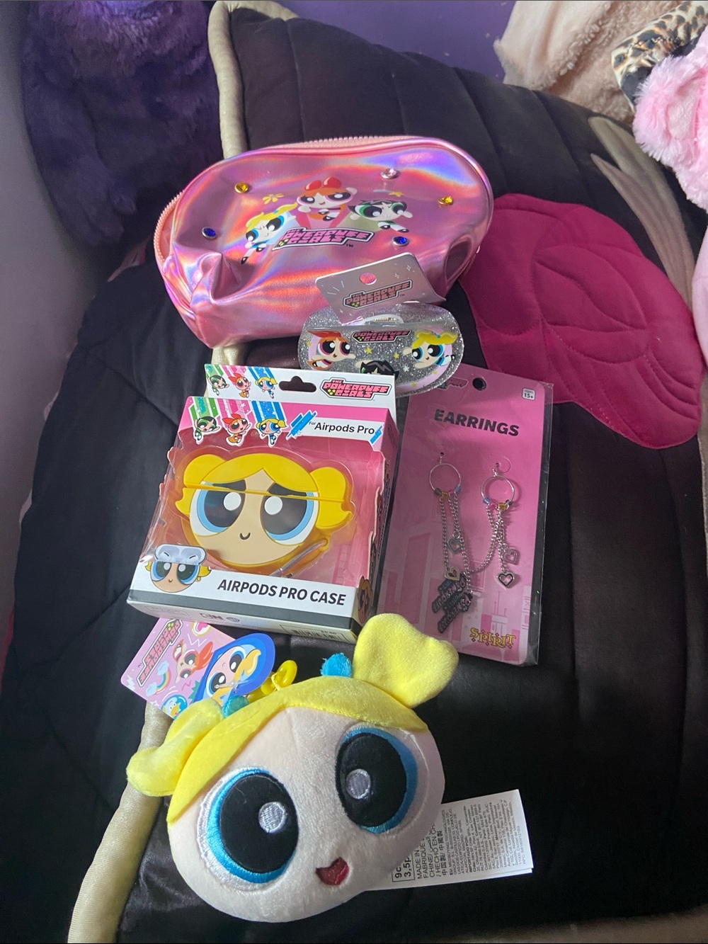 Kids Accessory Bundle - Pink and Yellow Powepuff girls